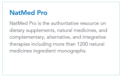How do I access the NatMed Pro database?